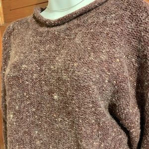 Maroon marbled sweater